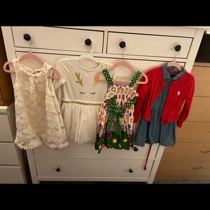 Toddler dresses a lot,